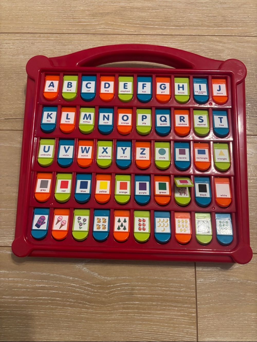 Red Alphabet /Numbers Learning Flip Toy - Educational Kids Toy